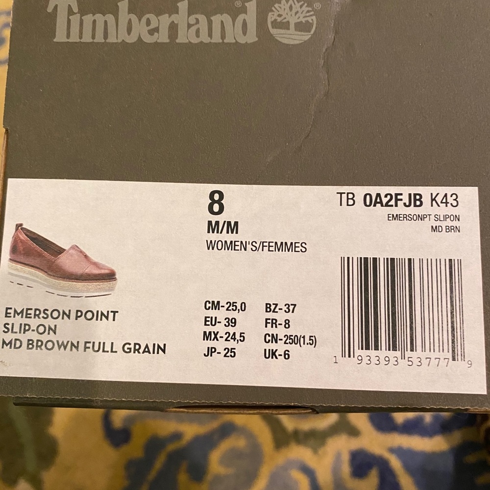 Timberland slip on shoes